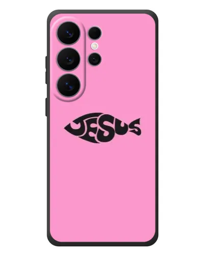 Чехол для Samsung Galaxy S26 Ultra с картинкой «Розовый символ Jesus» Чехол для Samsung Galaxy S26 Ultra с картинкой «Розовый символ Jesus»