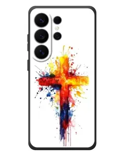 Чехол для Samsung Galaxy S26 Ultra с картинкой «Акварельный крест»
