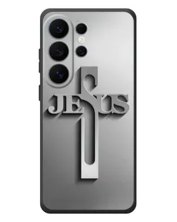 Чохол для Samsung Galaxy S26 Ultra з картинкою «Металевий хрест Jesus»