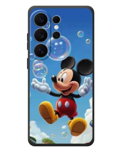Чехол для Samsung Galaxy S26 Ultra с картинкой «Mickey и мыльные пузыри»
