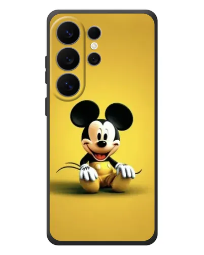 Чехол для Samsung Galaxy S26 Ultra с картинкой «Микки на желтом»