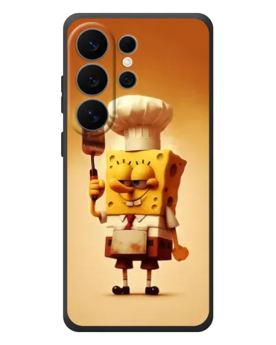 Чехол для Samsung Galaxy S26 Ultra с картинкой «Губка Боб повар»