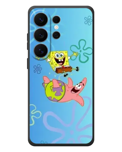Чехол для Samsung Galaxy S26 Ultra с картинкой «Спанч Боб и Патрик»