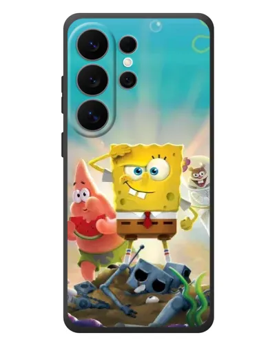 Чехол для Samsung Galaxy S26 Ultra с картинкой «Спанч Боб победитель»