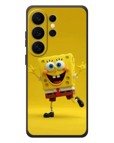 Чехол для Samsung Galaxy S26 Ultra с картинкой «Позитивный Губка Боб»