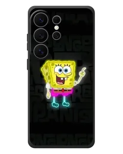 Чехол для Samsung Galaxy S26 Ultra с картинкой «Неоновый Губка Боб»