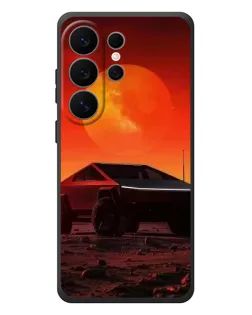 Чехол для Samsung Galaxy S26 Ultra с картинкой «Cybertruck на Марсе»