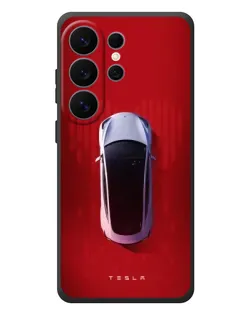 Чехол для Samsung Galaxy S26 Ultra с картинкой «Tesla Top View»
