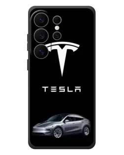 Чехол для Samsung Galaxy S26 Ultra с картинкой «Tesla Model Y»