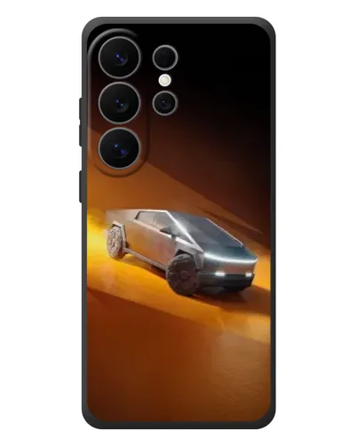 Чехол для Samsung Galaxy S26 Ultra с картинкой «Cybertruck в пустыне»