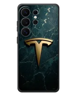 Чехол для Samsung Galaxy S26 Ultra с картинкой «Мраморная Tesla Gold»