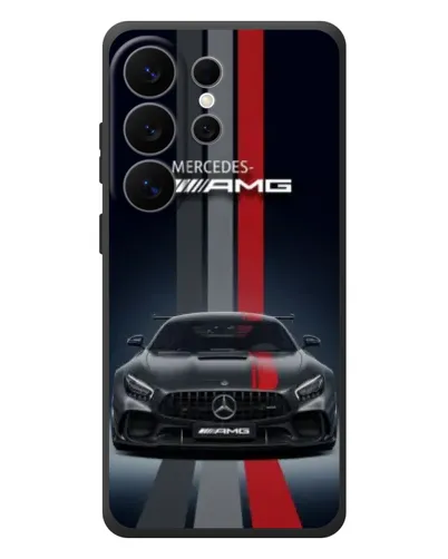 Чехол для Samsung Galaxy S26 Ultra с картинкой «Mercedes — белый карбон»