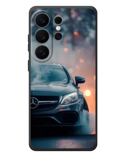 Чехол для Samsung Galaxy S26 Ultra с картинкой «Mercedes — ночной город»
