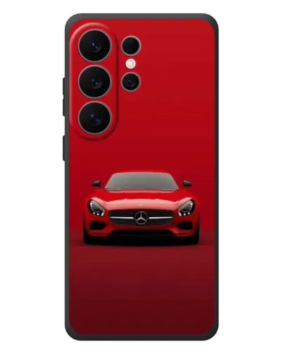 Чехол для Samsung Galaxy S26 Ultra с картинкой «Красный Mercedes AMG»