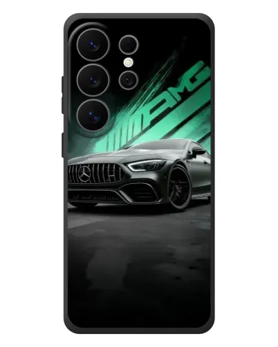 Чехол для Samsung Galaxy S26 Ultra с картинкой «Темный Mercedes AMG»