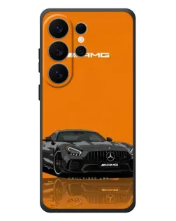 Чехол для Samsung Galaxy S26 Ultra с картинкой «Оранжевый Mercedes AMG»