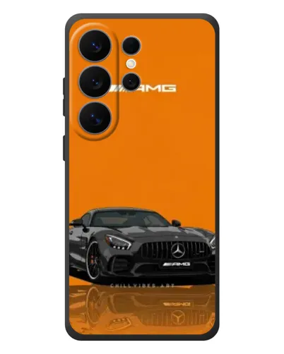 Чехол для Samsung Galaxy S26 Ultra с картинкой «Оранжевый Mercedes AMG»