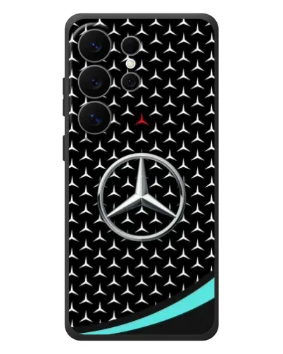 Чехол для Samsung Galaxy S26 Ultra с картинкой «Mercedes — бирюзовый акцент»