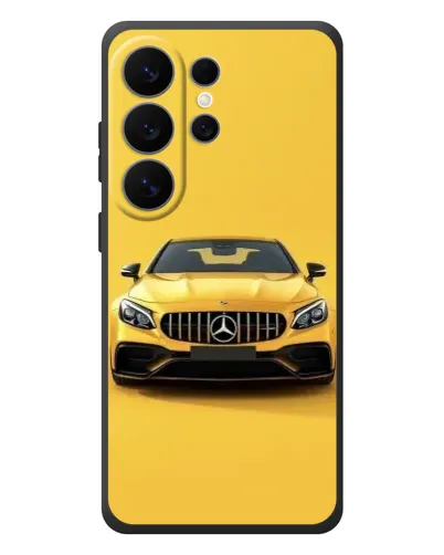 Чехол для Samsung Galaxy S26 Ultra с картинкой «Желтый Mercedes GT»