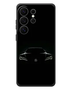 Чехол для Samsung Galaxy S26 Ultra с картинкой «Mercedes — силуэт авто» Чехол для Samsung Galaxy S26 Ultra с картинкой «Mercedes — силуэт авто»
