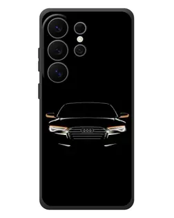 Чехол для Samsung Galaxy S26 Ultra с картинкой «Audi — ночной контур»