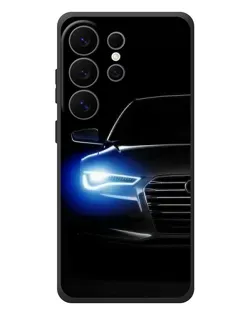 Чехол для Samsung Galaxy S26 Ultra с картинкой «Неоновый взгляд Audi»