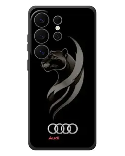 Чехол для Samsung Galaxy S26 Ultra с картинкой «Графика — пантера и Audi»