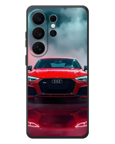 Чехол для Samsung Galaxy S26 Ultra с картинкой «Audi RS — красный стиль» Чехол для Samsung Galaxy S26 Ultra с картинкой «Audi RS — красный стиль»