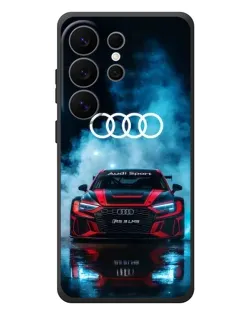 Чехол для Samsung Galaxy S26 Ultra с картинкой «Audi Sport — неон»