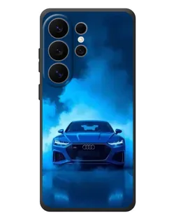 Чехол для Samsung Galaxy S26 Ultra с картинкой «Audi — голубая энергия»