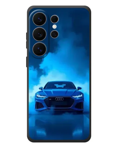 Чехол для Samsung Galaxy S26 Ultra с картинкой «Audi — голубая энергия» Чехол для Samsung Galaxy S26 Ultra с картинкой «Audi — голубая энергия»