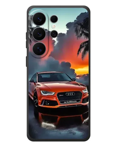 Чехол для Samsung Galaxy S26 Ultra с картинкой «Audi — закат» Чехол для Samsung Galaxy S26 Ultra с картинкой «Audi — закат»