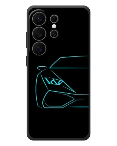Чехол для Samsung Galaxy S26 Ultra с картинкой «Голубой силуэт Lamborghini» Чехол для Samsung Galaxy S26 Ultra с картинкой «Голубой силуэт Lamborghini»