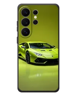 Чехол для Samsung Galaxy S26 Ultra с картинкой «Салатовый Lamborghini Huracan»