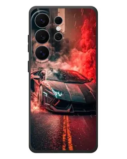 Чехол для Samsung Galaxy S26 Ultra с картинкой «Lamborghini красный дым»