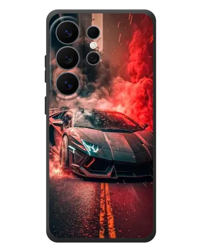 Чехол для Samsung Galaxy S26 Ultra с картинкой «Lamborghini красный дым» Чехол для Samsung Galaxy S26 Ultra с картинкой «Lamborghini красный дым»