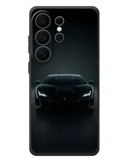 Чехол для Samsung Galaxy S26 Ultra с картинкой «Черный Lamborghini Aventador»