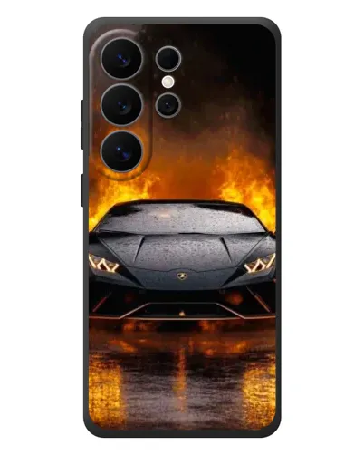 Чехол для Samsung Galaxy S26 Ultra с картинкой «Lamborghini в огне» Чехол для Samsung Galaxy S26 Ultra с картинкой «Lamborghini в огне»