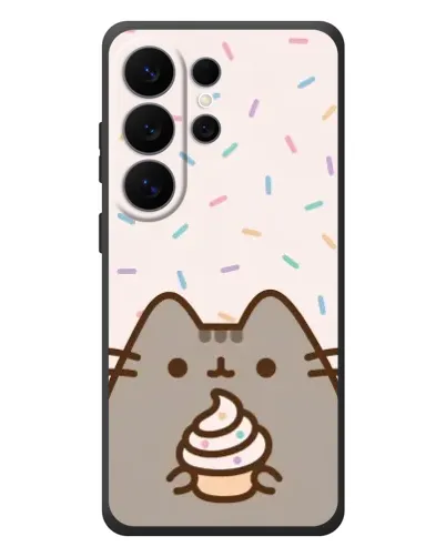 Чехол для Samsung Galaxy S26 Ultra с картинкой «Пушин с кексом» Чехол для Samsung Galaxy S26 Ultra с картинкой «Пушин с кексом»
