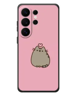 Чехол для Samsung Galaxy S26 Ultra с картинкой «Pusheen сердце» Чехол для Samsung Galaxy S26 Ultra с картинкой «Pusheen сердце»