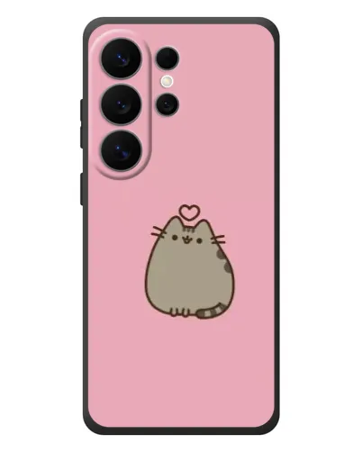 Чехол для Samsung Galaxy S26 Ultra с картинкой «Pusheen сердце» Чехол для Samsung Galaxy S26 Ultra с картинкой «Pusheen сердце»