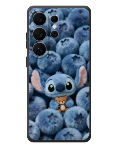 Чехол для Samsung Galaxy S26 Ultra с картинкой «Стич и голубика»