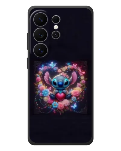 Чехол для Samsung Galaxy S26 Ultra с картинкой «Stitch в цветах»