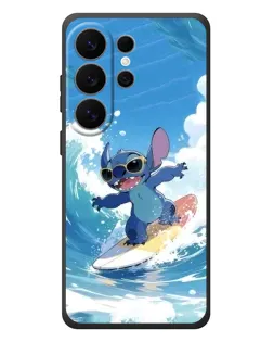 Чехол для Samsung Galaxy S26 Ultra с картинкой «Стич на волне»