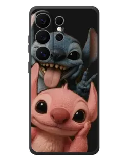 Чехол для Samsung Galaxy S26 Ultra с картинкой «Стич и Ангел»
