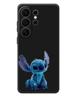 Чехол для Samsung Galaxy S26 Ultra с картинкой «Стич на черном»