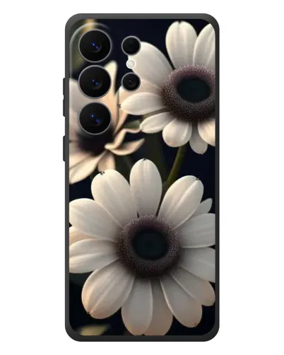 Чехол для Samsung Galaxy S26 Ultra с картинкой «Белые маргаритки макро»