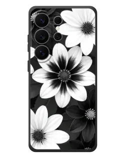 Чехол для Samsung Galaxy S26 Ultra с картинкой «Монохромные астры»