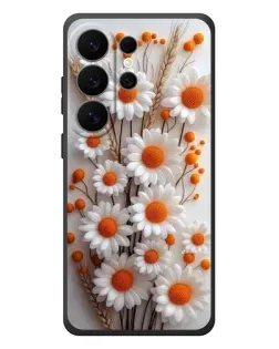 Чехол для Samsung Galaxy S26 Ultra с картинкой «Белые сухоцветы»