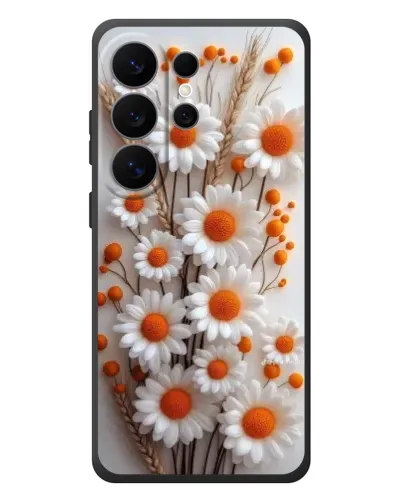 Чехол для Samsung Galaxy S26 Ultra с картинкой «Белые сухоцветы»